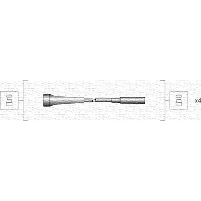 Magneti Marelli 941318111266 Zündleitungssatz Magneti Marelli 941318111266 Zündleitungssatz