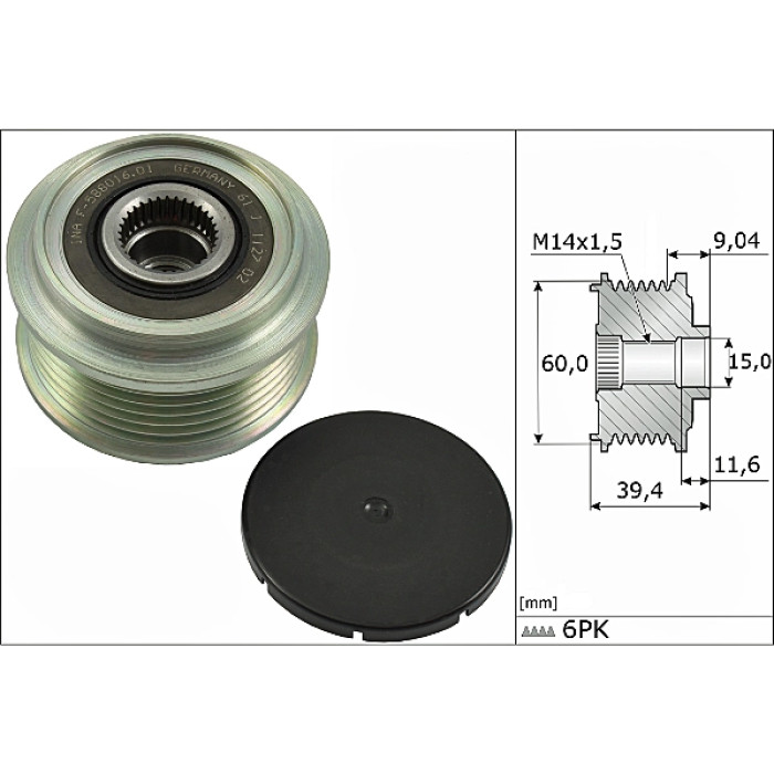 INA 535 0277 10 Generatorfreilauf INA 535 0277 10 Generatorfreilauf