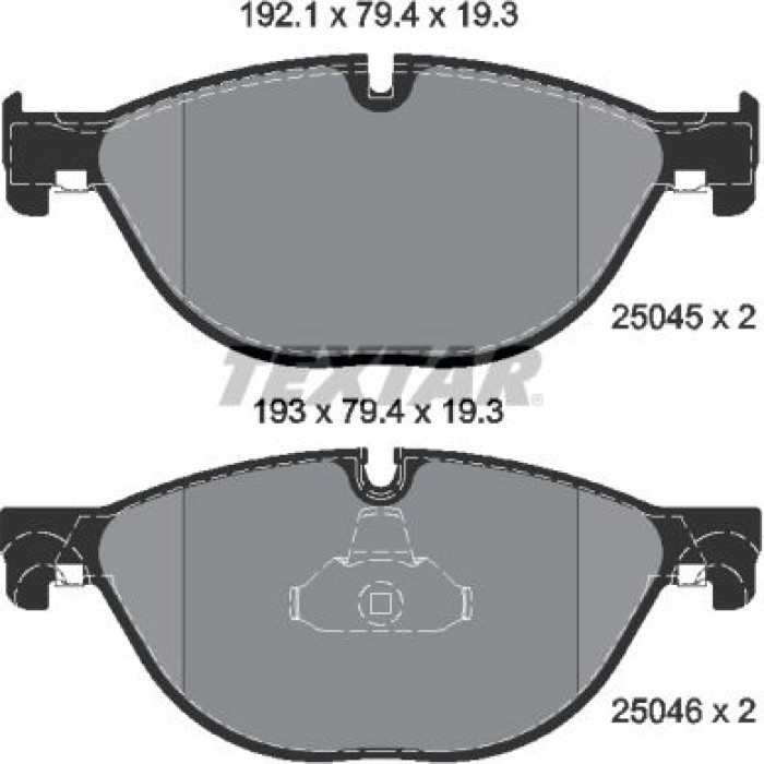 Textar 2504501 Bremsbelagsatz, Scheibenbremse Q+ Textar 2504501 Bremsbelagsatz, Scheibenbremse Q+