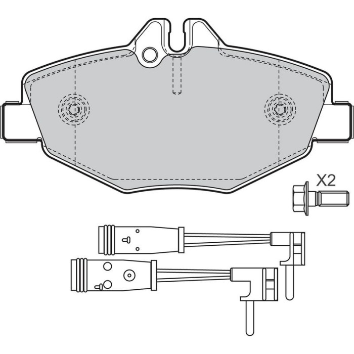 Valeo 598638 Bremsbelagsatz, Scheibenbremse