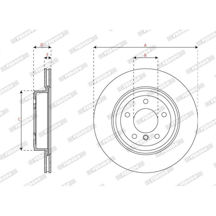 Ferodo DDF2033C Bremsscheibe PREMIER Ferodo DDF2033C Bremsscheibe PREMIER