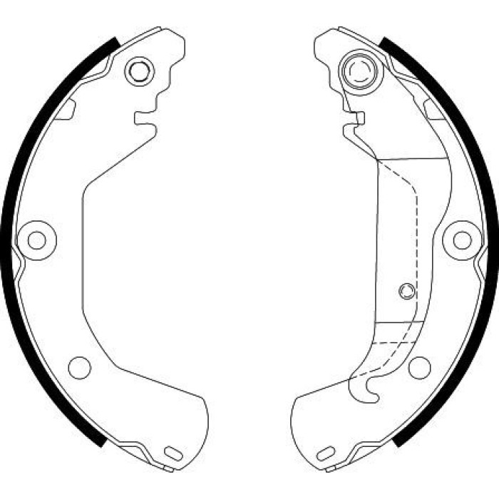 Hella 8DB 355 022-151 Bremsbackensatz Hella 8DB 355 022-151 Bremsbackensatz