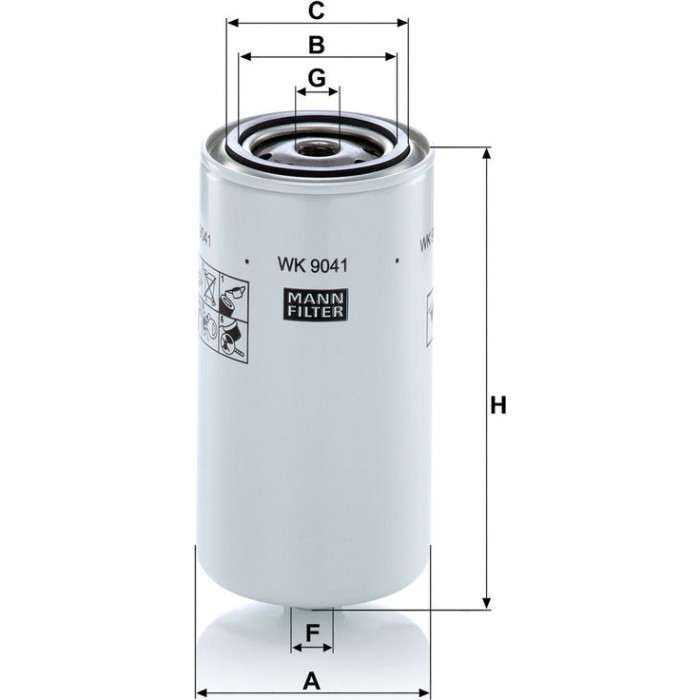 Mann-Filter WK 9041 X Kraftstofffilter Mann-Filter WK 9041 X Kraftstofffilter