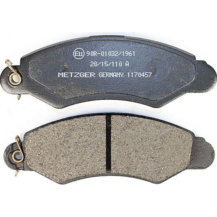 Metzger 1170457 Bremsbelagsatz, Scheibenbremse