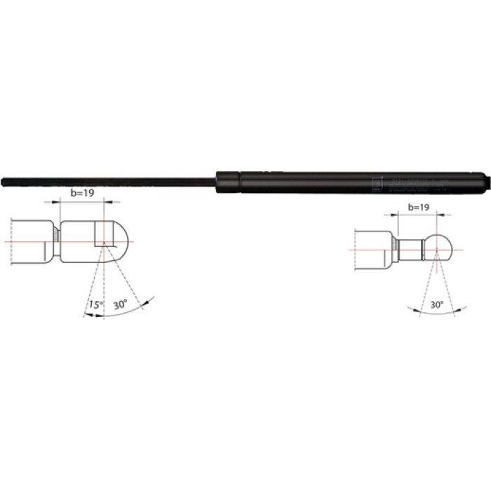 Gasfeder, Koffer-/Laderaum 2110356