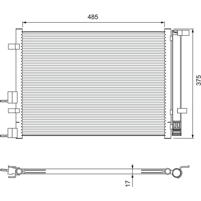 Valeo 814395 Kondensator, Klimaanlage Valeo 814395 Kondensator, Klimaanlage