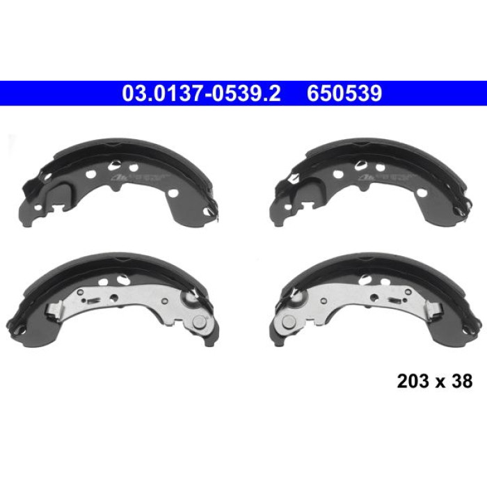 ATE 03.0137-0539.2 Bremsbackensatz ATE 03.0137-0539.2 Bremsbackensatz