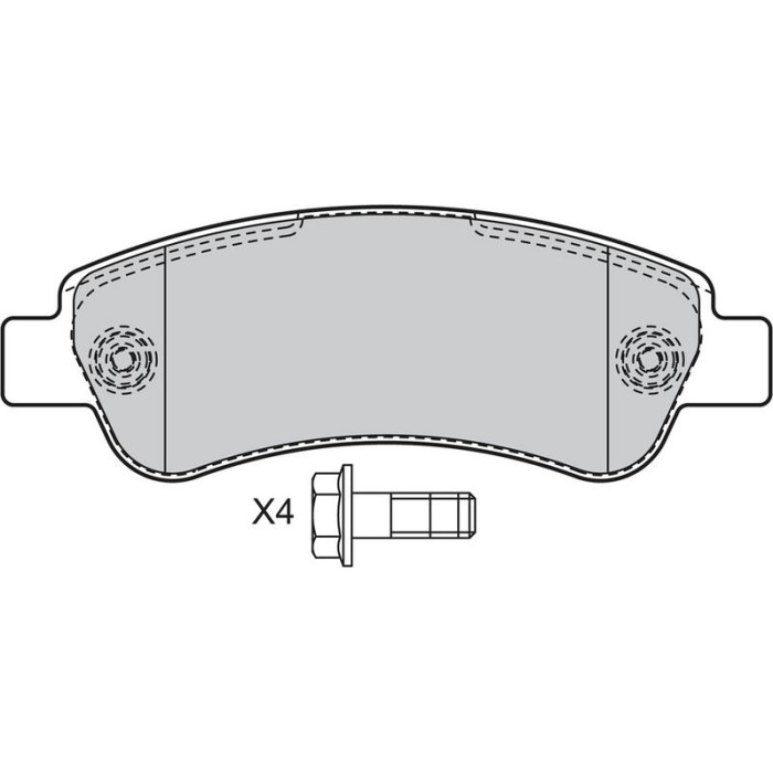 Valeo 598892 Bremsbelagsatz, Scheibenbremse
