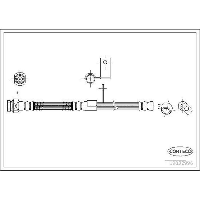 Corteco 19032996 Bremsschlauch Corteco 19032996 Bremsschlauch