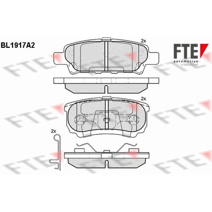 FTE 9010506 Bremsbelagsatz, Scheibenbremse FTE 9010506 Bremsbelagsatz, Scheibenbremse