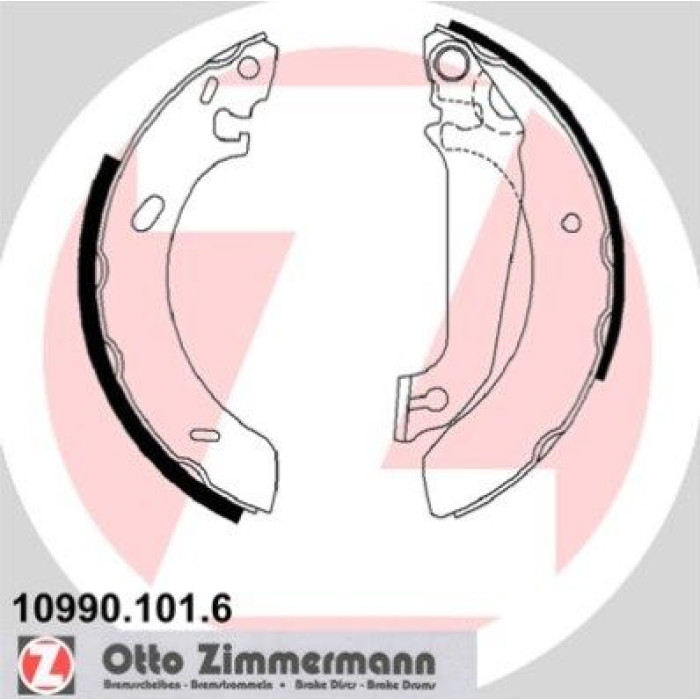 Zimmermann 10990.101.6 Bremsbackensatz Zimmermann 10990.101.6 Bremsbackensatz