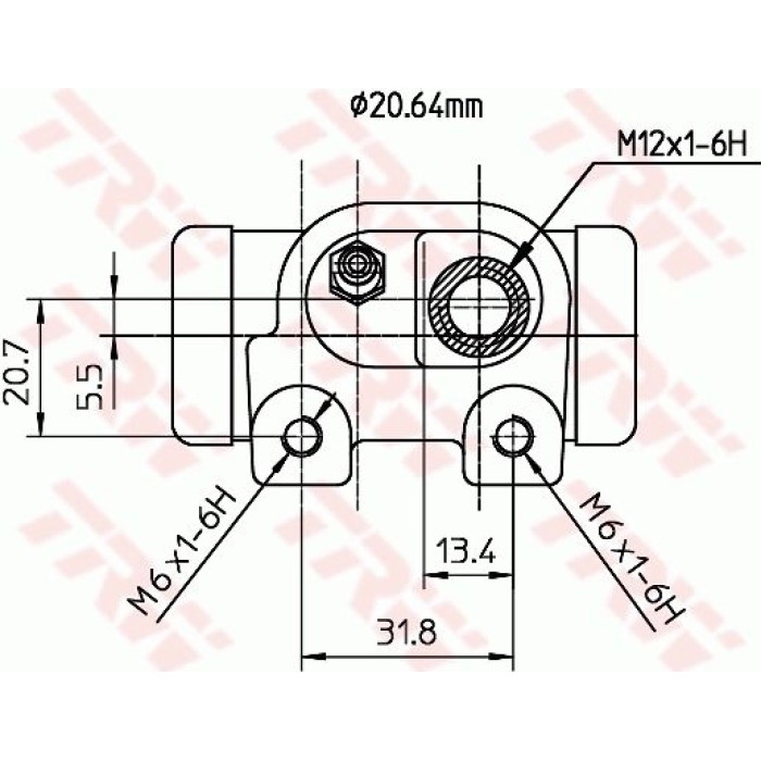 TRW BWF288 Radbremszylinder TRW BWF288 Radbremszylinder