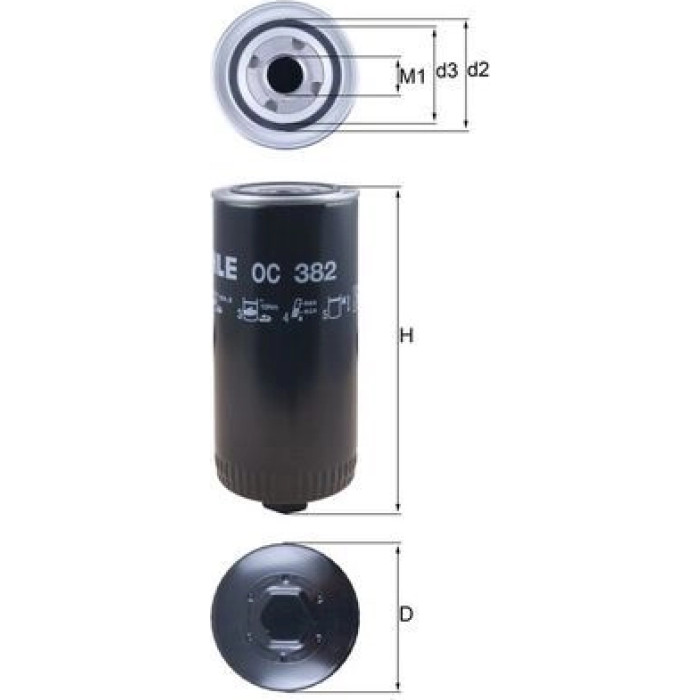 Knecht OC 382 Ölfilter Knecht OC 382 Ölfilter