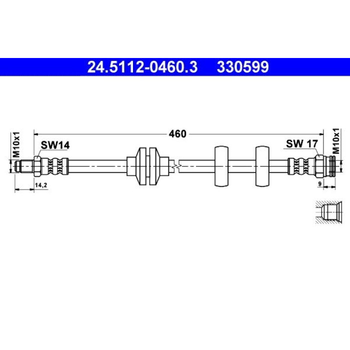 ATE 24.5112-0460.3 Bremsschlauch