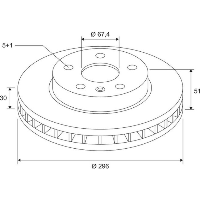 Bremsscheibe 672585 Bremsscheibe 672585