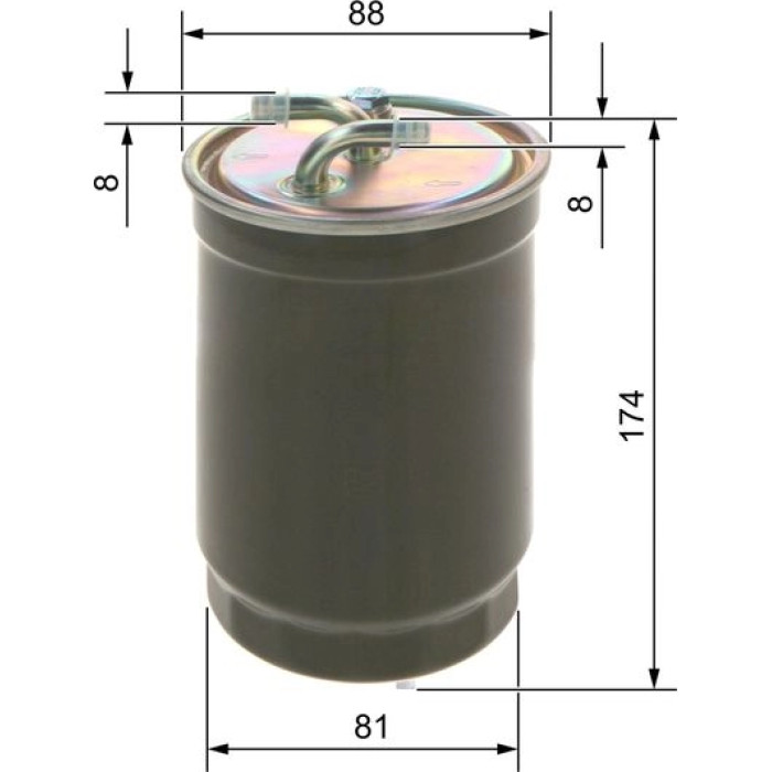 BOSCH 0 450 906 172 Kraftstofffilter