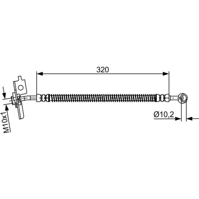 BOSCH 1 987 481 869 Bremsschlauch