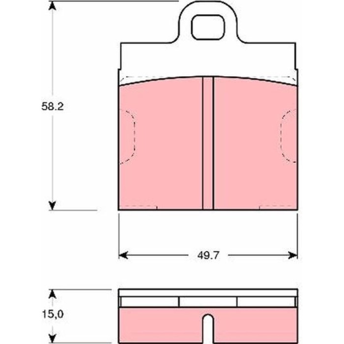 TRW GDB103 Bremsbelagsatz, Scheibenbremse