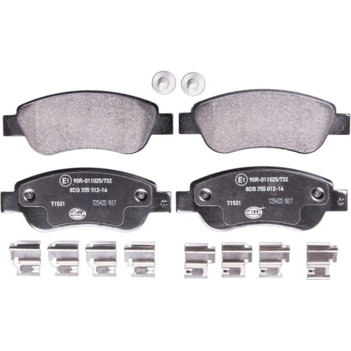 Hella 8DB 355 012-141 Bremsbelagsatz, Scheibenbremse Hella 8DB 355 012-141 Bremsbelagsatz, Scheibenbremse