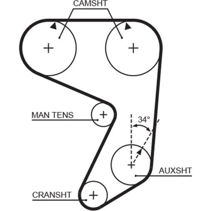 Gates 5004 Zahnriemen PowerGrip™