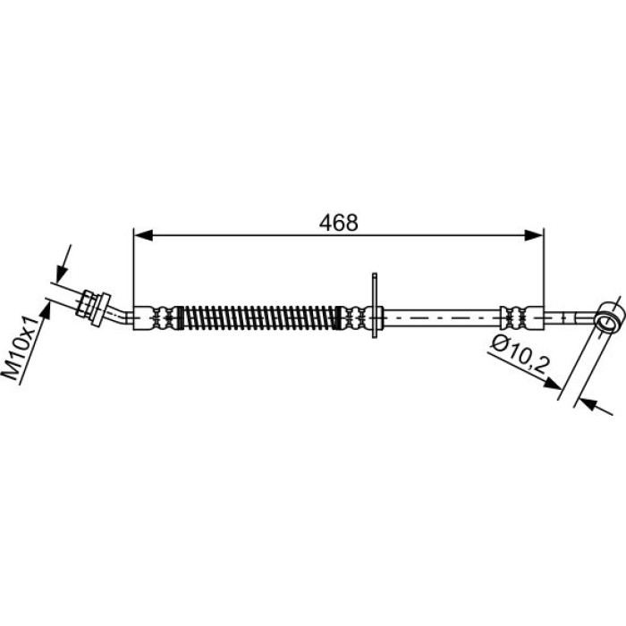 BOSCH 1 987 481 861 Bremsschlauch