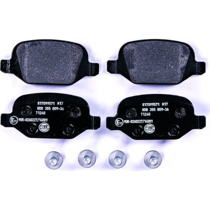 Hella 8DB 355 009-361 Bremsbelagsatz, Scheibenbremse