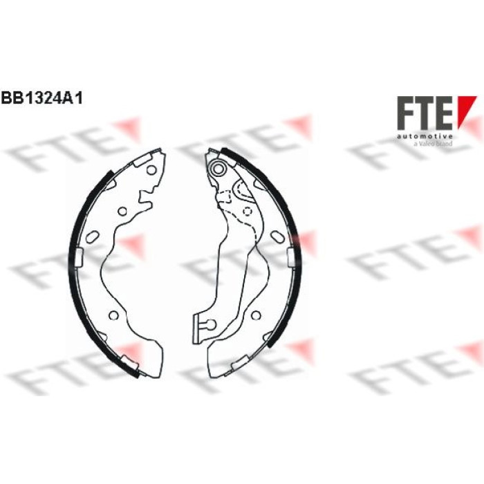FTE 9100082 Bremsbackensatz FTE 9100082 Bremsbackensatz