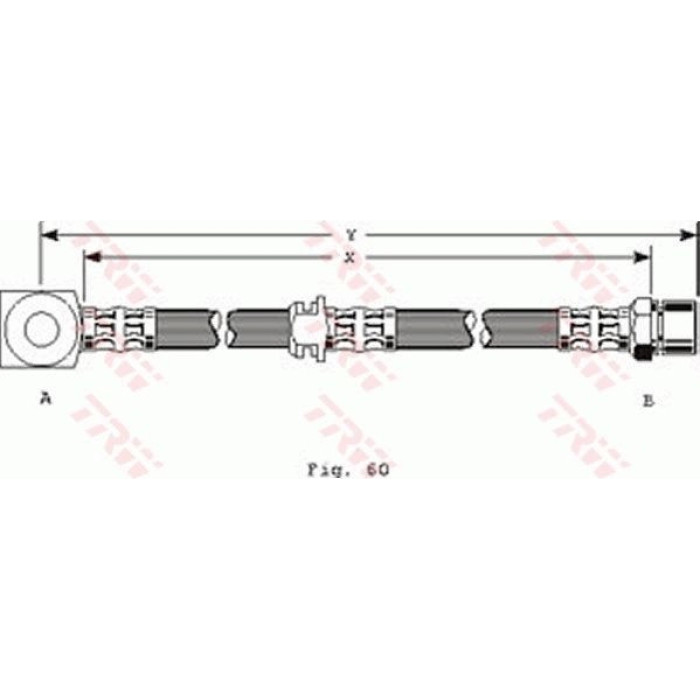 TRW PHD267 Bremsschlauch