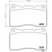 Hella | Bremsbelagsatz, Scheibenbremse | 8DB 355 006-601