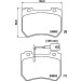Hella | Bremsbelagsatz, Scheibenbremse | 8DB 355 014-651