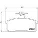 Brembo | Bremsbelagsatz, Scheibenbremse | P 79 007