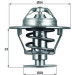 TX 86 76D Thermostat, Kühlmittel BEHR