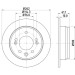 Hella | Bremsscheibe | 8DD 355 118-861