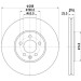 Hella | Bremsscheibe | 8DD 355 104-331