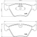Hella | Bremsbelagsatz, Scheibenbremse | 8DB 355 007-961