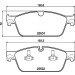 Hella | Bremsbelagsatz, Scheibenbremse | 8DB 355 020-141 Hella | Bremsbelagsatz, Scheibenbremse | 8DB 355 020-141