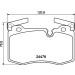 Hella | Bremsbelagsatz, Scheibenbremse | 8DB 355 014-111 Hella | Bremsbelagsatz, Scheibenbremse | 8DB 355 014-111