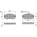 BOSCH | Bremsbelagsatz, Scheibenbremse | 0 986 494 048