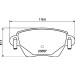 Hella | Bremsbelagsatz, Scheibenbremse | 8DB 355 009-081 Hella | Bremsbelagsatz, Scheibenbremse | 8DB 355 009-081