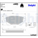 Delphi | Bremsbelagsatz, Scheibenbremse | LP3140 Delphi | Bremsbelagsatz, Scheibenbremse | LP3140