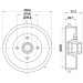 Hella | Bremstrommel | 8DT 355 301-701 Hella | Bremstrommel | 8DT 355 301-701