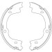 TRW | Bremsbackensatz, Feststellbremse | GS8003 TRW | Bremsbackensatz, Feststellbremse | GS8003