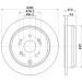 Hella | Bremsscheibe | 8DD 355 118-901