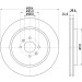 Hella | Bremsscheibe | 8DD 355 114-871