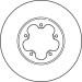 DF2389S Bremsscheibe TRW SINGLE