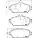Hella | Bremsbelagsatz, Scheibenbremse | 8DB 355 021-541