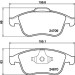 Hella | Bremsbelagsatz, Scheibenbremse | 8DB 355 014-801