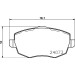 Hella | Bremsbelagsatz, Scheibenbremse | 8DB 355 011-221