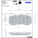 Delphi | Bremsbelagsatz, Scheibenbremse | LP1980