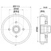 Hella | Bremstrommel | 8DT 355 301-631 Hella | Bremstrommel | 8DT 355 301-631
